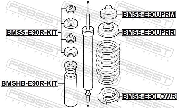 FEBEST BMSI-E90UPRR Spring Seat