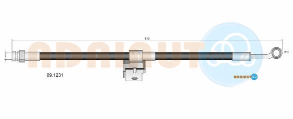 Гальмівний шланг, Adriauto 09.1231
