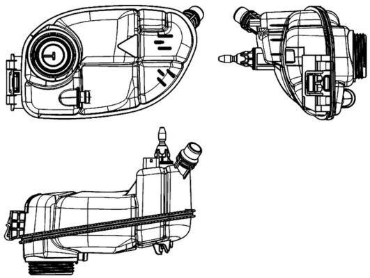 Розширювальний бачок, охолоджувальна рідина, Mahle CRT65000S