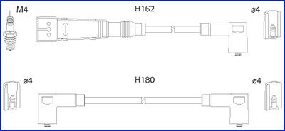 Комплект проводів високої напруги, Hitachi 134711