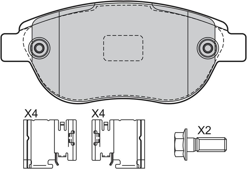 VALEO 601465 Stabdžių kaladėlių komplektas
