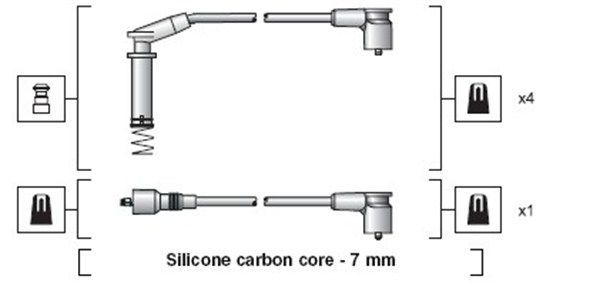 MAGNETI MARELLI 941318111154 Ignition Cable Kit