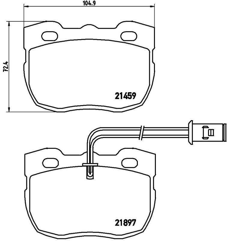 BREMBO P44004 Brake Pad Set, disc brake