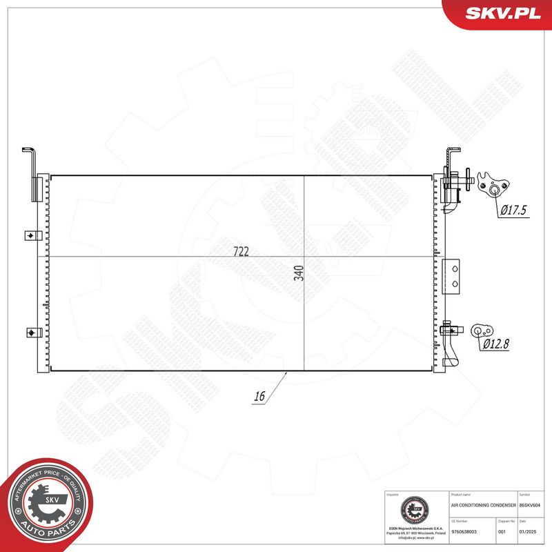 Kondensaator, kliimaseade, ESEN SKV 86SKV604