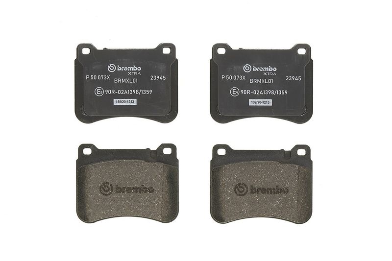 Piduriklotsi komplekt, ketaspidur, BREMBO P 50 073X