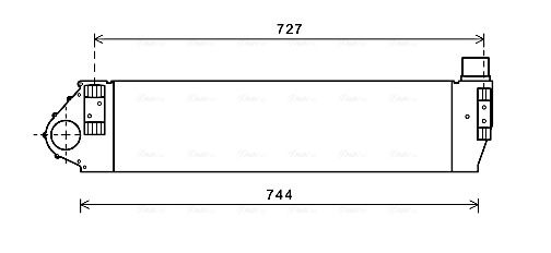 Intercooler, échangeur AVA QUALITY COOLING RT4482