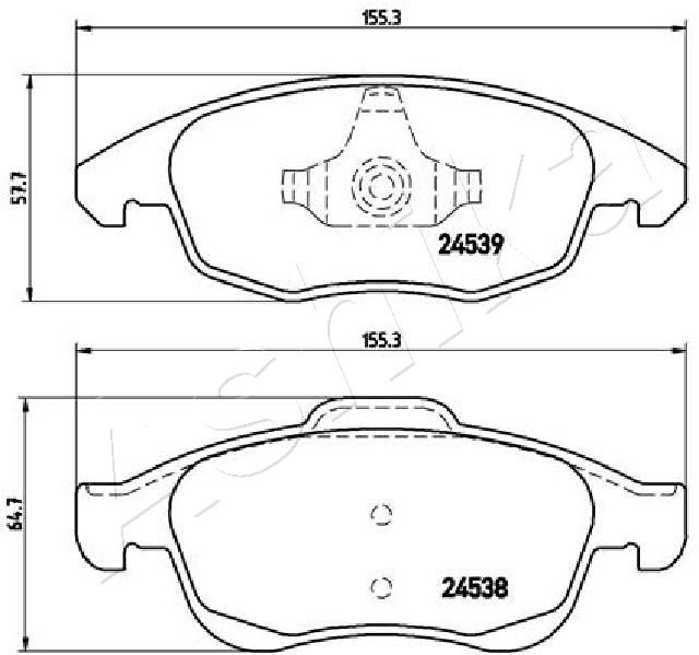 ASHIKA 50-00-0603 Brake Pad Set, disc brake