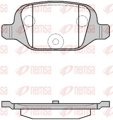 Комплект гальмівних колодок на 500, 500/595/695, 500 C, 500C/595C, Doblo, Idea, Musa, Nemo, Panda, Punto, Qubo,. ..