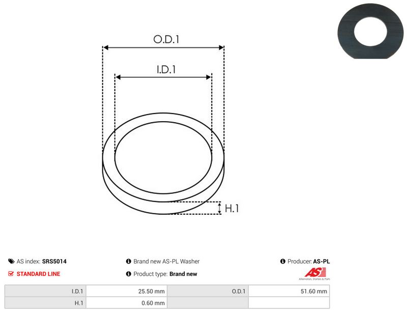 AS-PL SRS5014 Repair Set, alternator