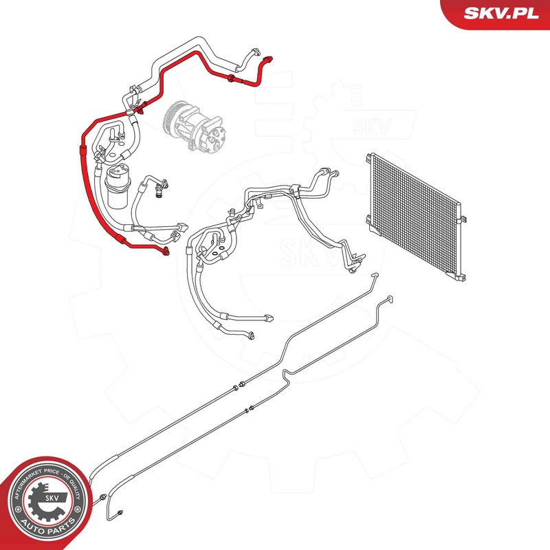 Kõrgsurve-, madalsurvetorustik, kliimaseade, ESEN SKV 54SKV670