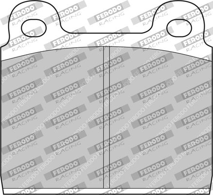 Комплект гальмівних накладок, дискове гальмо, Ferodo FCP11H