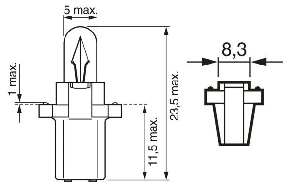 BOSCH 1 987 302 515 Bulb