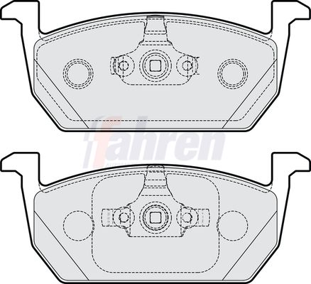 Fahren Brake Pad Set, disc brake FBP3909