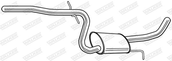 WALKER 24167 Rear Muffler