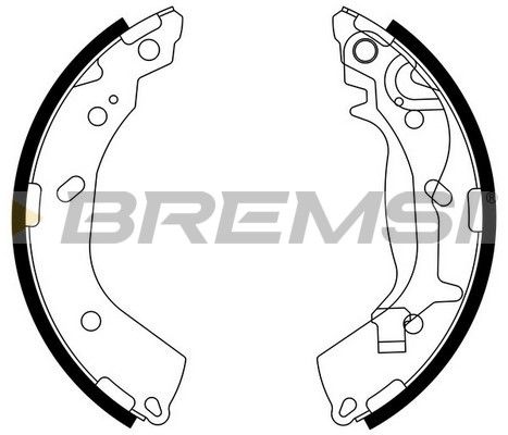 Комплект гальмівних колодок, Bremsi GF0745