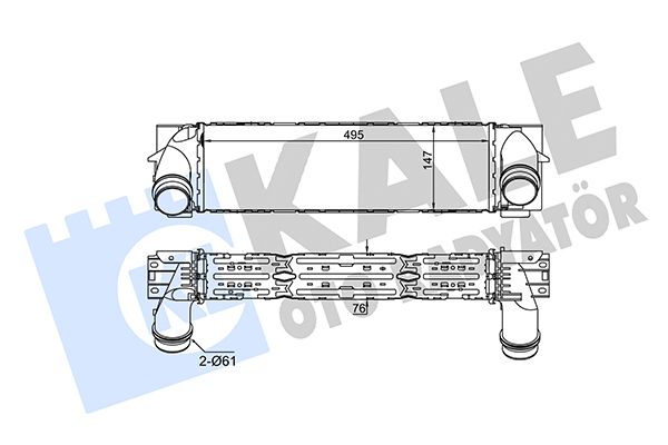 Охолоджувач наддувального повітря, Kale Oto Radyatör 344835