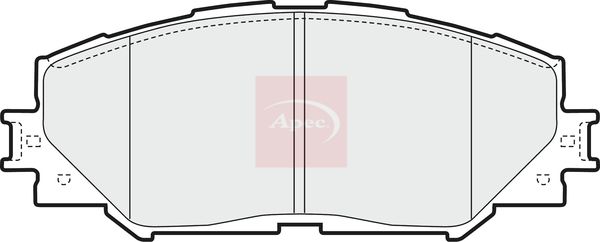 APEC Brake Pad Set, disc brake PAD1593