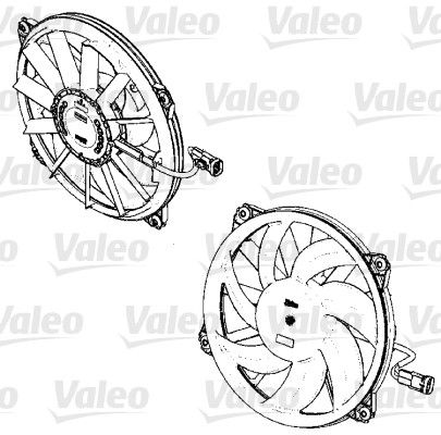 VALEO ventilátor, motorhűtés 696326