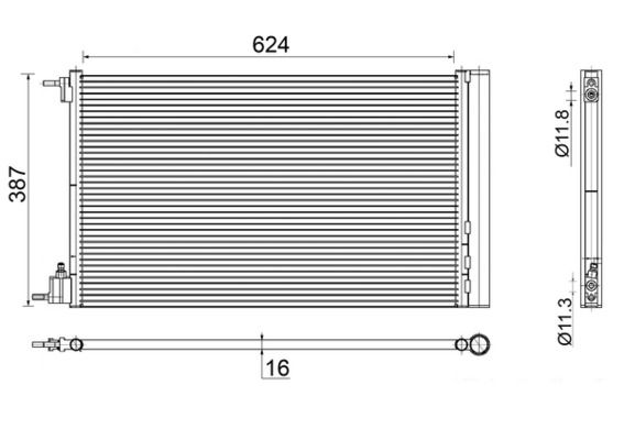 Product Image - Condensor, airconditioning - AC552000S - MAHLE