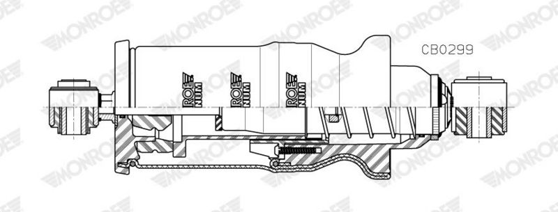 tlumič kabiny MAN TGA zd.P/L+měch CB0299