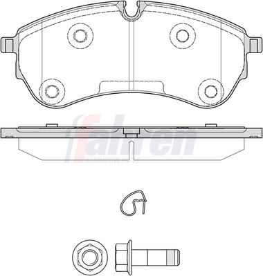 Fahren Brake Pad Set, disc brake FBP4043