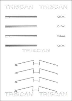 TRISCAN tartozékkészlet, tárcsafékbetét 8105 251599