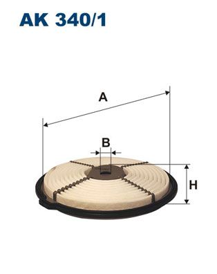 Повітряний фільтр, Filtron AK340/1