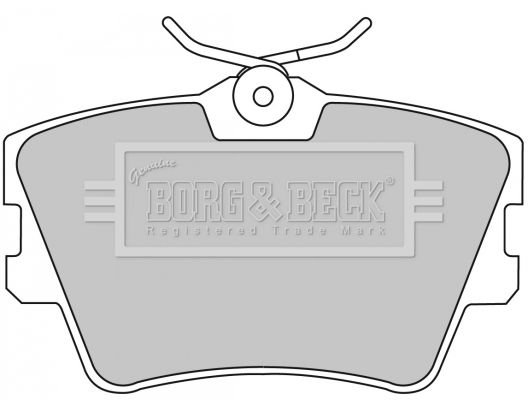 BORG & BECK fékbetétkészlet, tárcsafék BBP1501