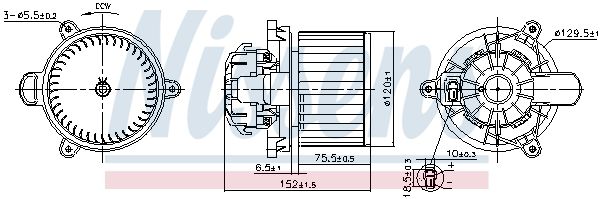 NISSENS Utastér-ventilátor 87625