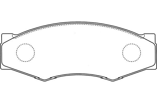 Kavo Parts Stabdžių trinkelių rinkinys, diskinis stabdys