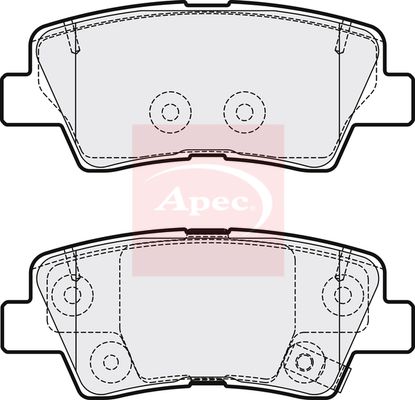 APEC Brake Pad Set, disc brake PAD2096
