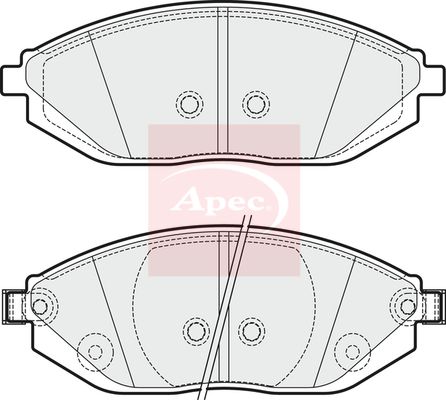 APEC Brake Pad Set, disc brake PAD1874