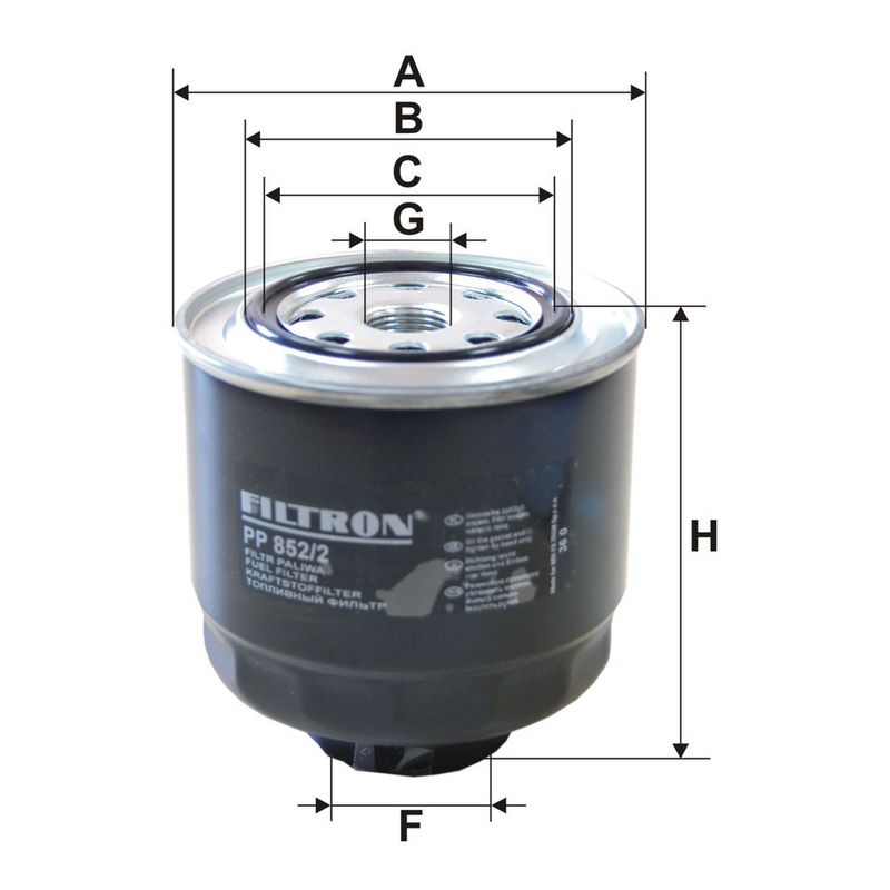 Kütusefilter, FILTRON PP 852, 2