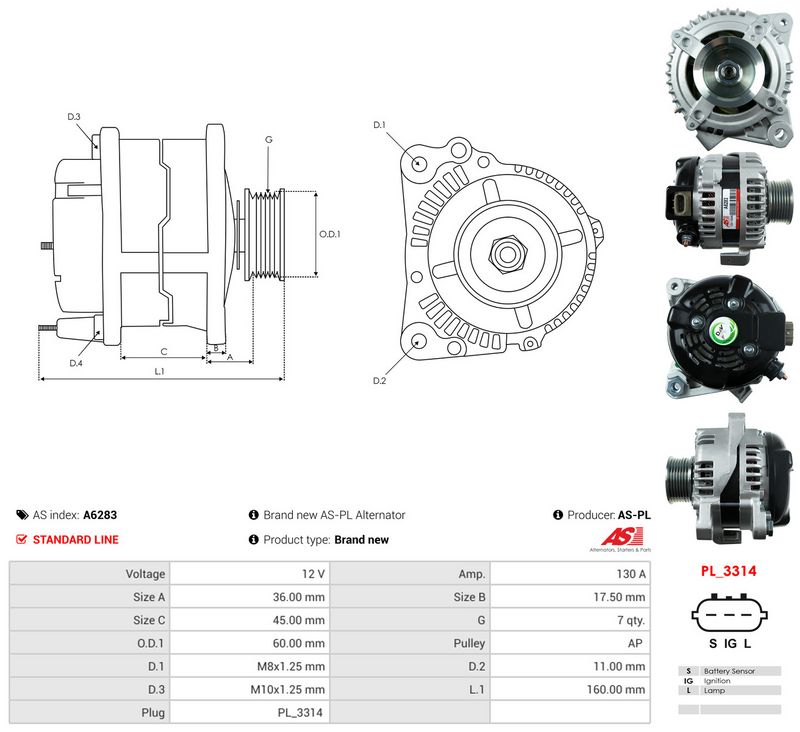 AS-PL A6283 Generatorius