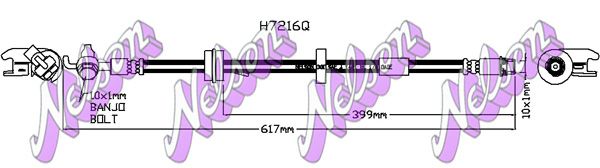 KAWE fékcső H7216Q