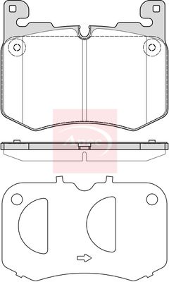 APEC Brake Pad Set, disc brake PAD2344
