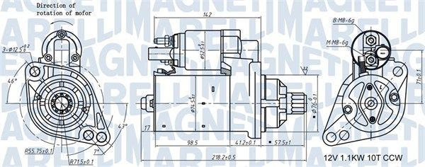 Стартер, Magneti Marelli 063721322010