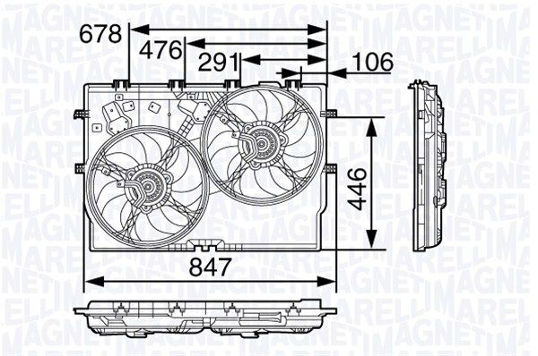 MAGNETI MARELLI ventilátor, motorhűtés 069422579010