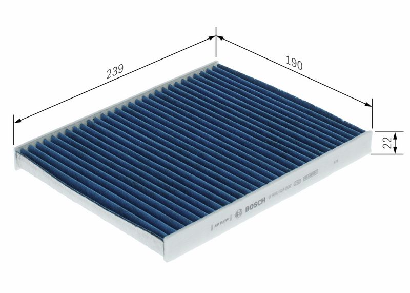 Filter, salongiõhk, BOSCH 0 986 628 607