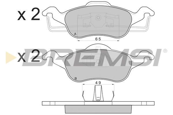 Гальмівні колодки пер. Ford Focus 98-04 (ATE)