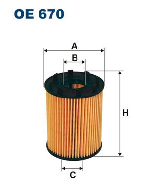 FILTRON olajszűrő OE 670