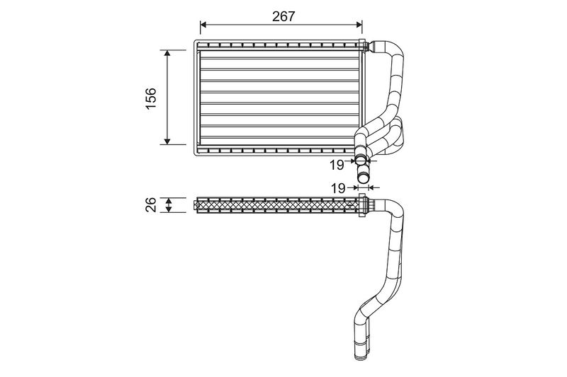 VALEO Kachelradiateur, interieurverwarming 811568