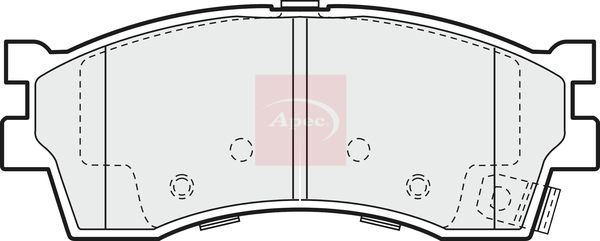 APEC Brake Pad Set, disc brake PAD1188