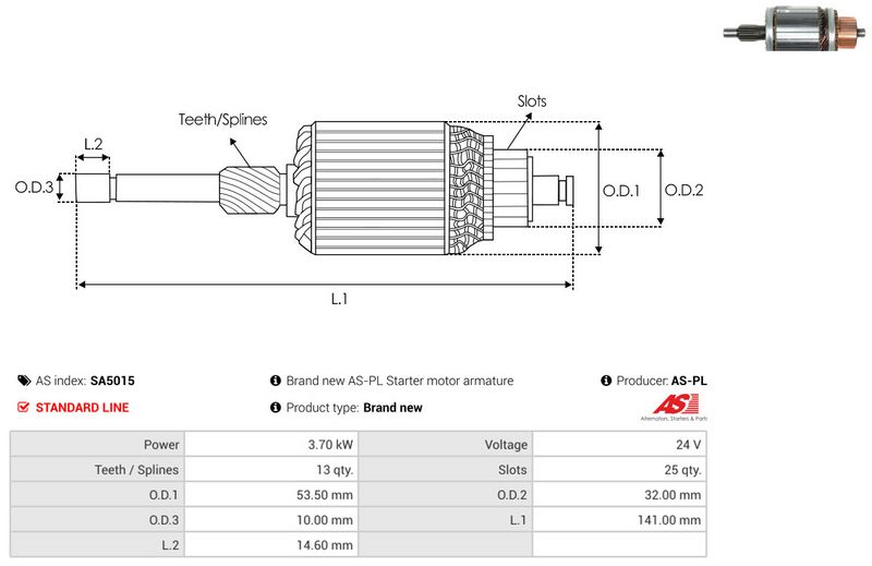 Ankur, starter, AS-PL SA5015