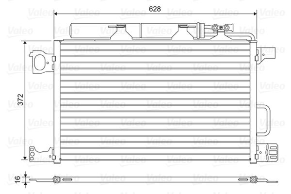 VALEO Condensor, airconditioning 818200