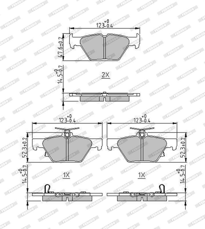 Juego de pastillas de freno
