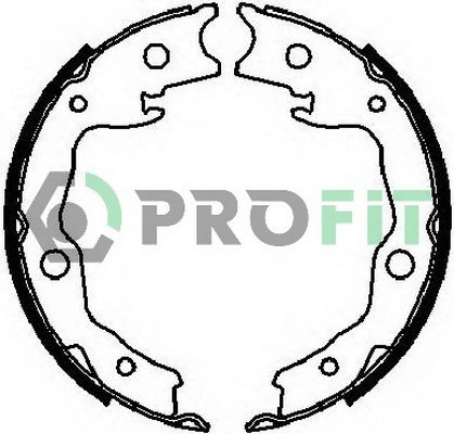 Комплект гальмівних колодок, Profit 5001-4029