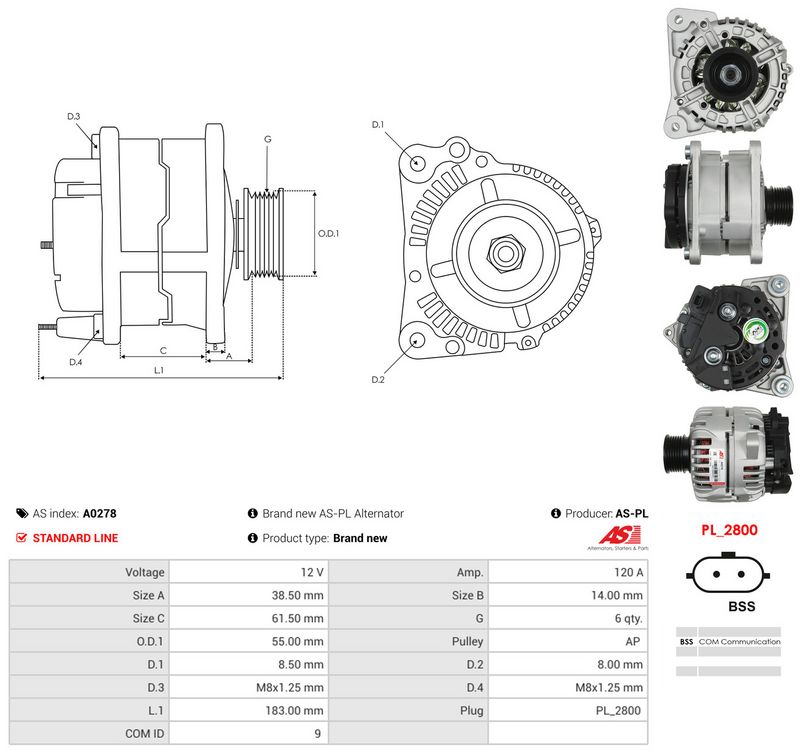 Generaator, AS-PL A0278