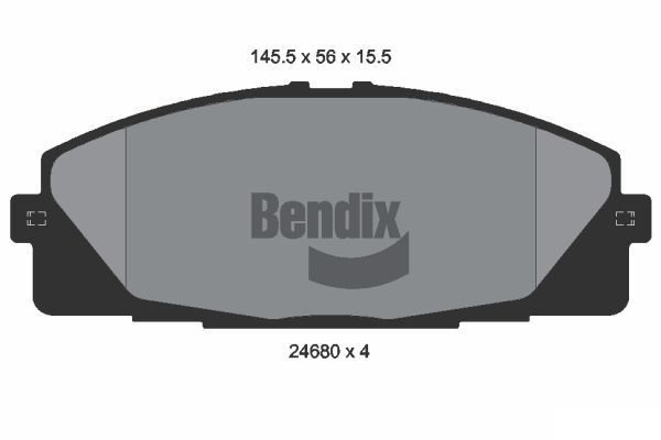 BENDIX Braking fékbetétkészlet, tárcsafék BPD2184