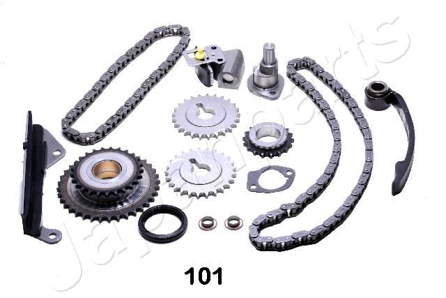 JAPANPARTS NISSAN комплект цепи полный привода ГРМ Almera,Sunny 1.4,1.6 90-